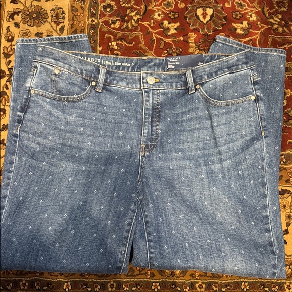 Plus Size Talbots Flawless Slim Ankle Slim Length Ankle Length Jeans 16W NWT NEW - Picture 1 of 6